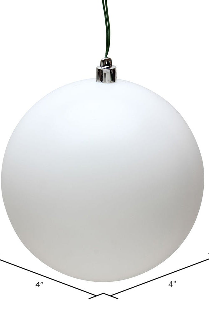 Shop For White Matte Ball Christmas Ornaments (6 pack) at Michelle's aDOORable Creations