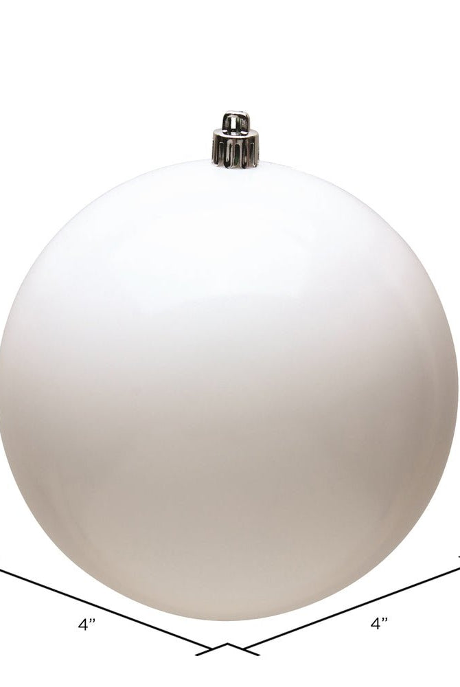 Shop For White Shiny Ball Christmas Ornaments (6 pack) at Michelle's aDOORable Creations