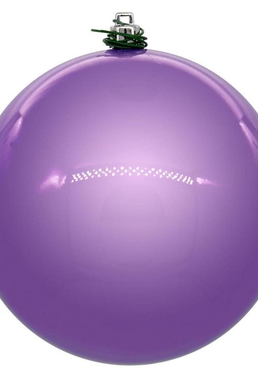 4.75in Lavender Pearl UV Drilled Ball Ornaments (4 pack)