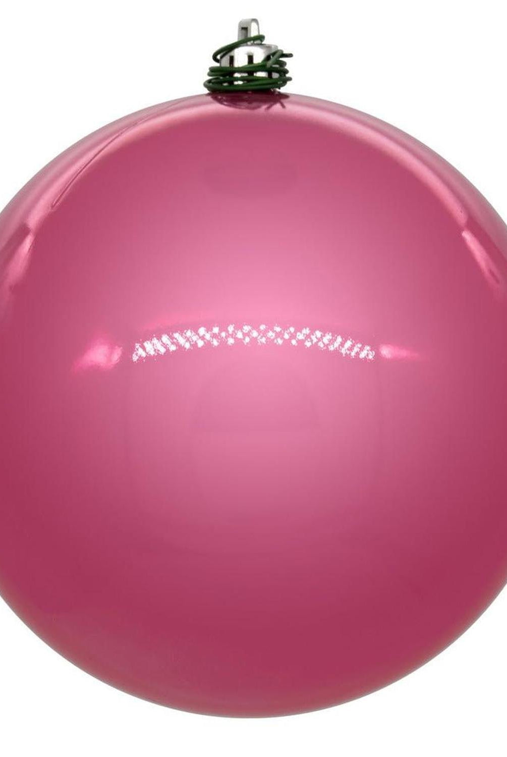 6in Pink Pearl UV Drilled Ball Ornament (4 pack)