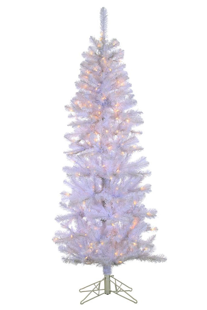 Shop For Vickerman 6.5' Artificial White Boise Pine Tree with Lights at Michelle's aDOORable Creations