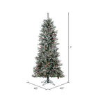 Shop For Vickerman 7' Frosted Berry Pine Tree 250CL Lights at Michelle's aDOORable Creations