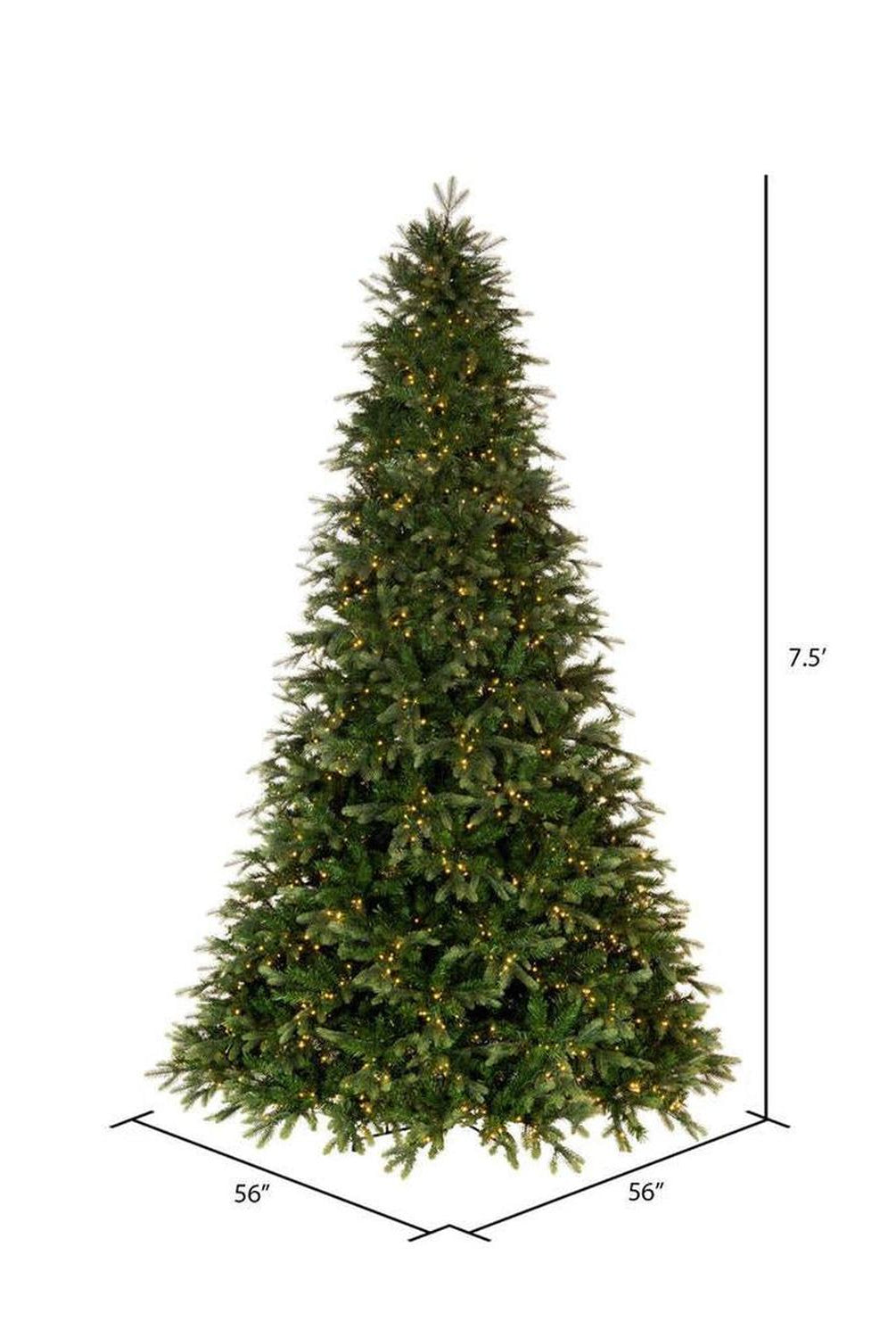 Shop For Vickerman 7.5' Douglas Fir Artificial Christmas Tree, Warm White Lights at Michelle's aDOORable Creations