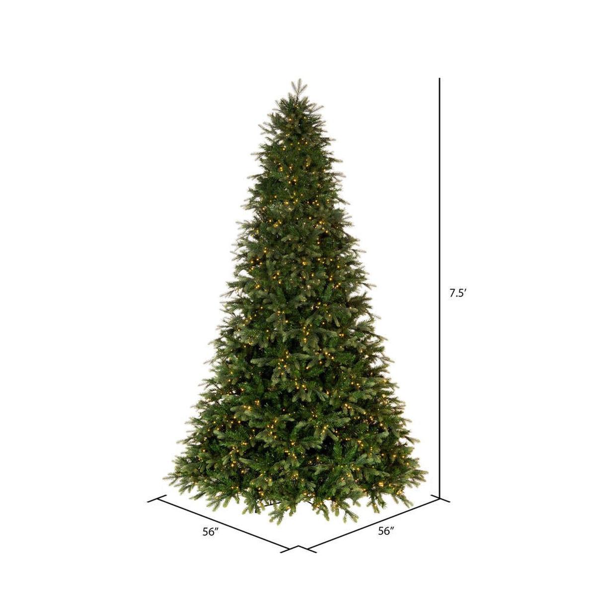 Shop For Vickerman 7.5' Douglas Fir Artificial Christmas Tree, Warm White Lights at Michelle's aDOORable Creations