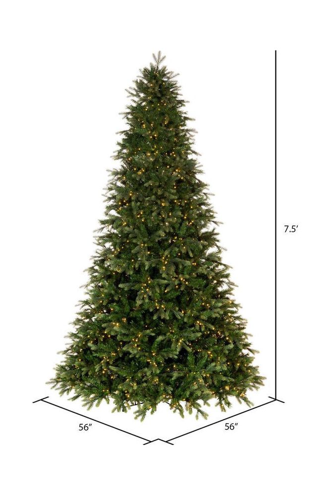Vickerman 7.5' Douglas Fir Artificial Christmas Tree, Warm White Lights - Michelle's aDOORable Creations - Christmas Tree