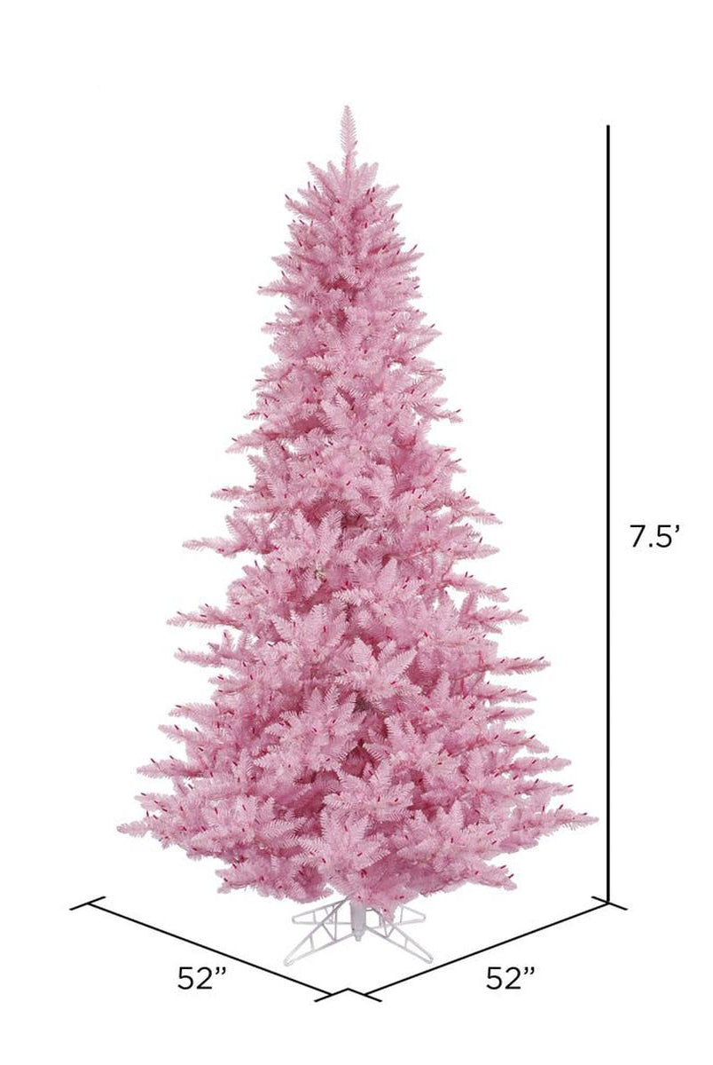 Shop For Vickerman 7.5' Pink Fir Artificial Christmas Tree, Unlit at Michelle's aDOORable Creations