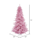 Shop For Vickerman 7.5' Pink Fir Artificial Christmas Tree, Unlit at Michelle's aDOORable Creations