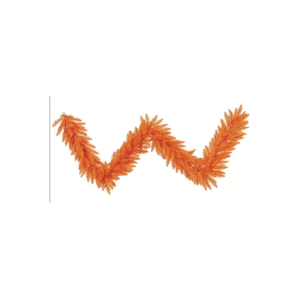 Shop For 9' Orange Fir Garland, Unlilt at Michelle's aDOORable Creations