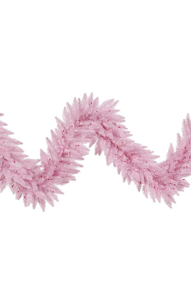 Shop For 9' Pink Fir Holiday Garland, Unlit at Michelle's aDOORable Creations