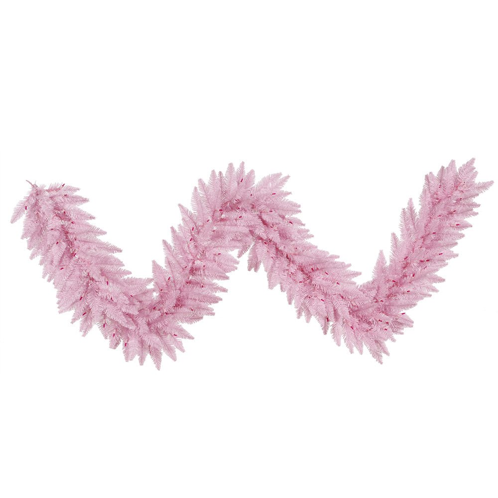 Shop For 9' Pink Fir Holiday Garland, Unlit at Michelle's aDOORable Creations
