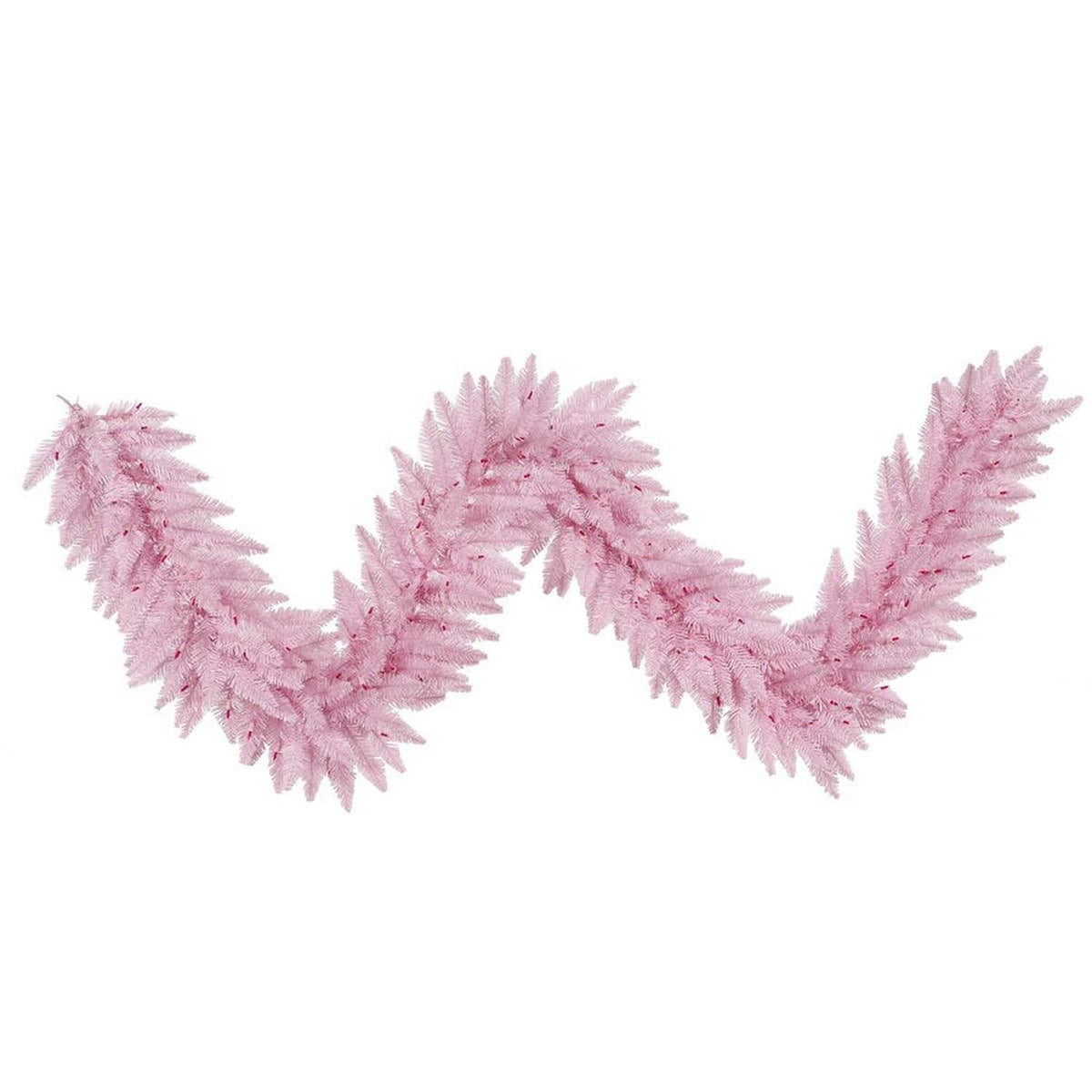 9' Pink Fir Holiday Garland, Unlit