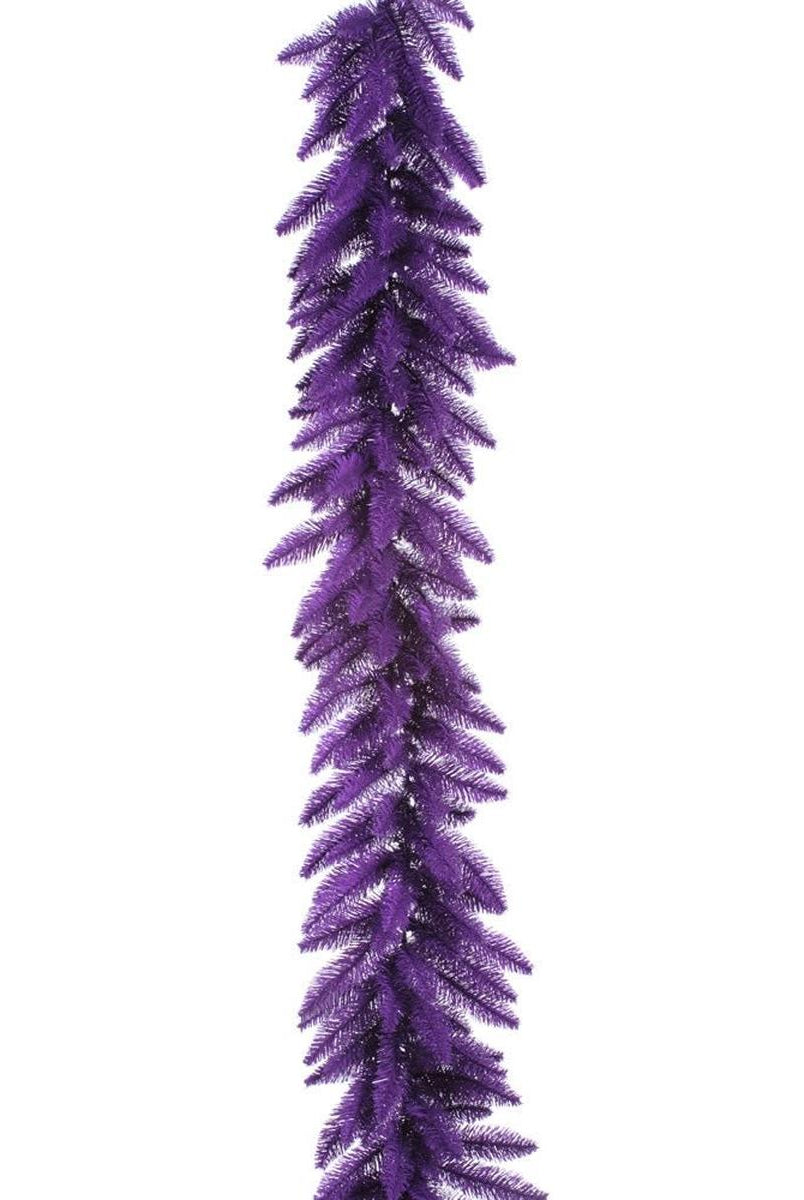Shop For 9' Purple Artificial Christmas Garland, Unlit at Michelle's aDOORable Creations