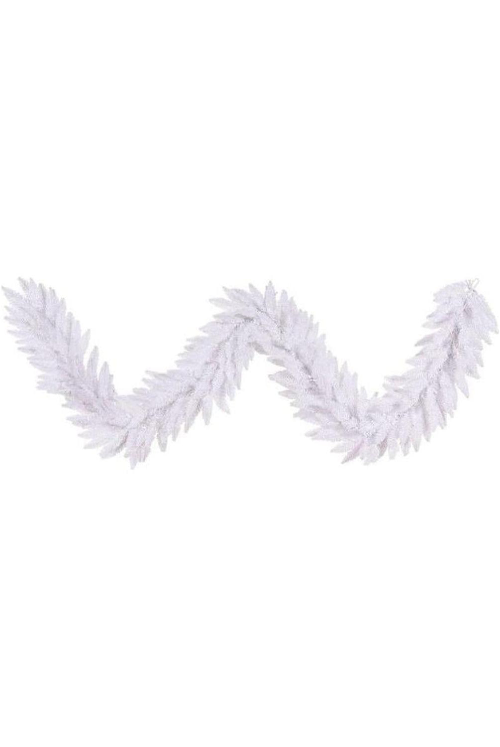 9' White Fir Artificial Christmas Garland, Unlit