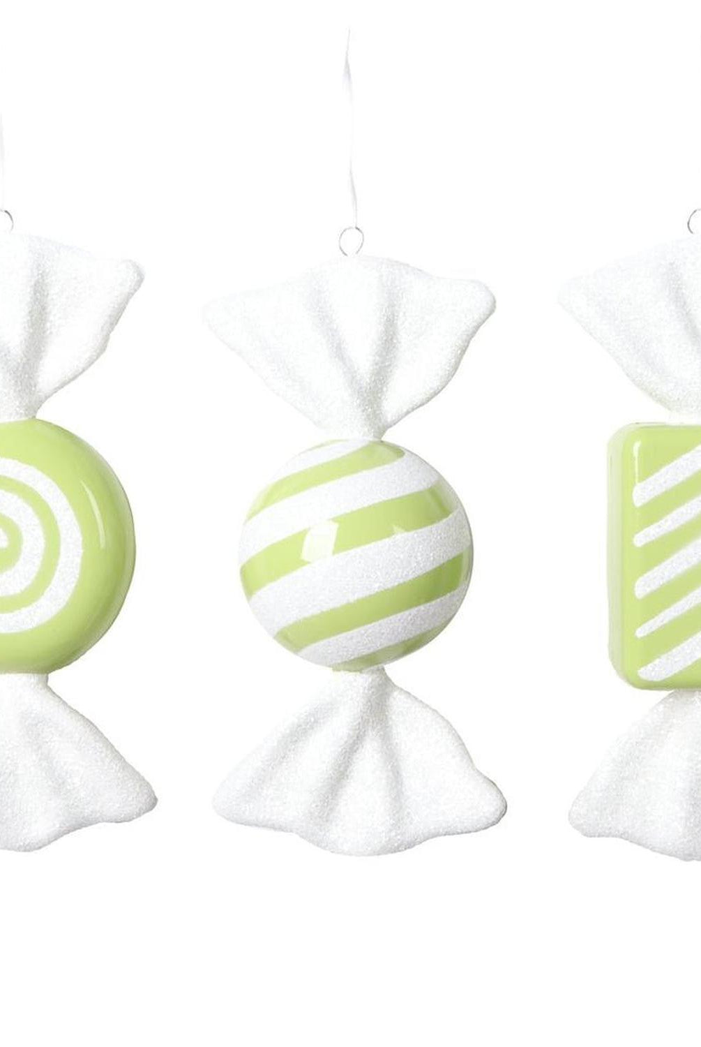 Lime Green Candy Ornament (Assortment of 3)
