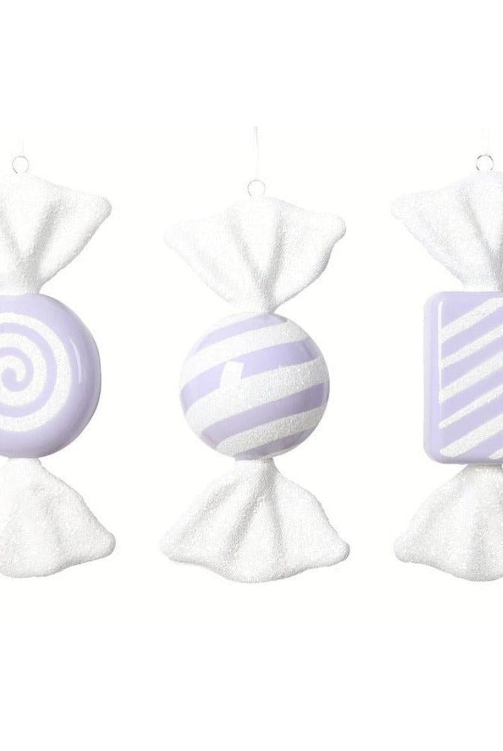 Pastel Lavender Candy Ornament (Assortment of 3)