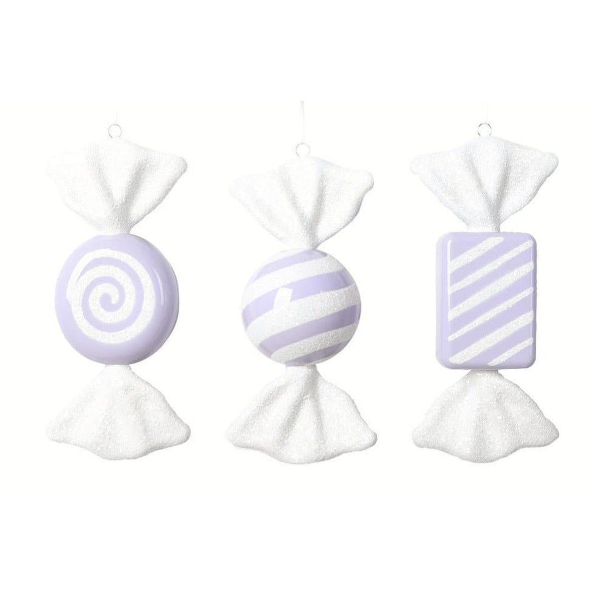 Shop For Pastel Lavender Candy Ornament (Assortment of 3) at Michelle's aDOORable Creations