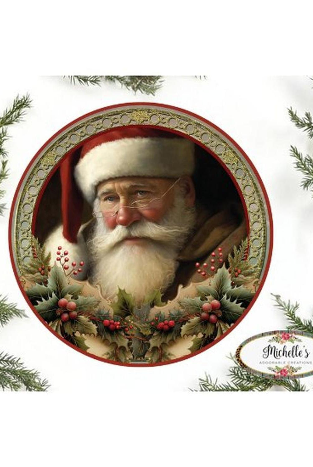 Victorian Vintage Santa Claus Sign