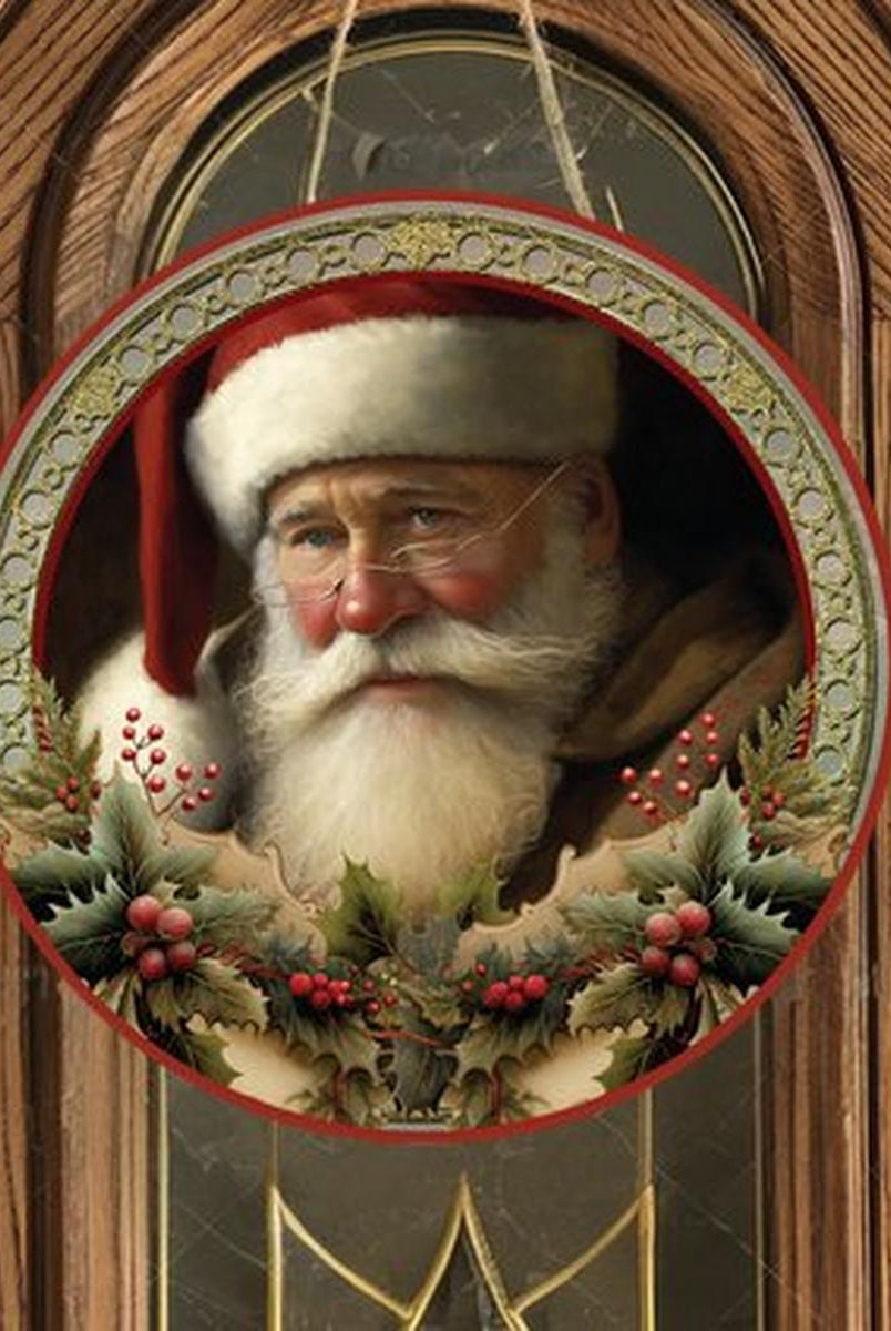 Shop For Victorian Vintage Santa Claus Sign - Wreath Enhancement at Michelle's aDOORable Creations