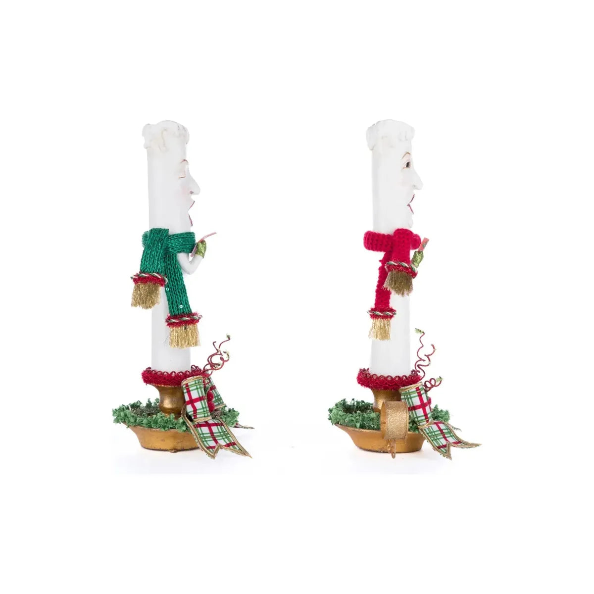 Shop For Village Of Holly Woods Caroling Candles Assortment of 2 at Michelle's aDOORable Creations
