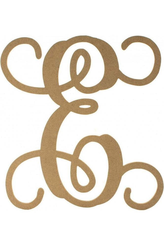 Vine Monogram Script Letter - Unfinished Wood - Michelle's aDOORable Creations - Unfinished Wood Cutouts