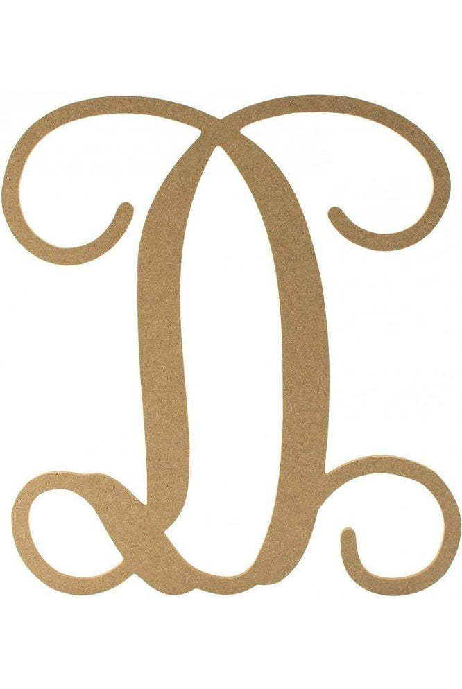 Vine Monogram Script Letter - Unfinished Wood - Michelle's aDOORable Creations - Unfinished Wood Cutouts