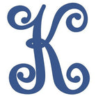 Shop For Vine Monogram Script Letter - Unfinished Wood at Michelle's aDOORable Creations