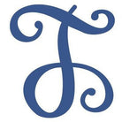 Shop For Vine Monogram Script Letter - Unfinished Wood at Michelle's aDOORable Creations
