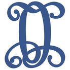 Shop For Vine Monogram Script Letter - Unfinished Wood at Michelle's aDOORable Creations
