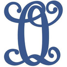 Shop For Vine Monogram Script Letter - Unfinished Wood at Michelle's aDOORable Creations