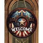 Shop For Vintage American Flag Faux Stained Glass Sign at Michelle's aDOORable Creations