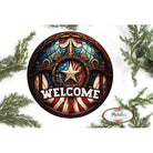 Shop For Vintage American Flag Faux Stained Glass Sign at Michelle's aDOORable Creations