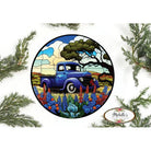 Shop For Vintage Blue Truck Blue Bonnets Sign - Wreath Enhancement at Michelle's aDOORable Creations