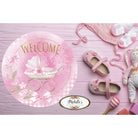 Shop For Welcome Baby Girl Round Sign - Wreath Enhancement at Michelle's aDOORable Creations