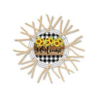 Shop For Welcome Rustic Sunflower Round Sign - Wreath Enhancement at Michelle's aDOORable Creations