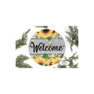Shop For Welcome Sunflower Bumble Bee Round Sign - Wreath Enhancement at Michelle's aDOORable Creations