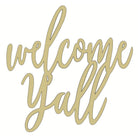 Shop For Welcome Yall Script Wood Cutout - Unfinished Wood at Michelle's aDOORable Creations