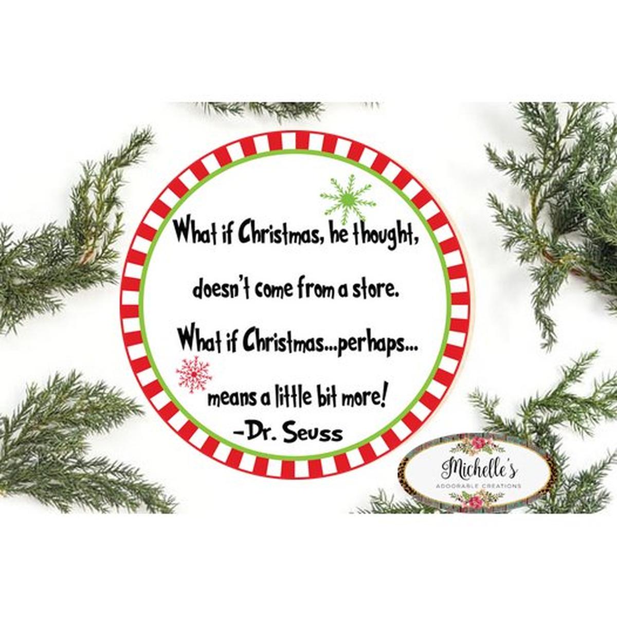 Shop For What If He Thought Christmas Sign - Wreath Enhancement at Michelle's aDOORable Creations