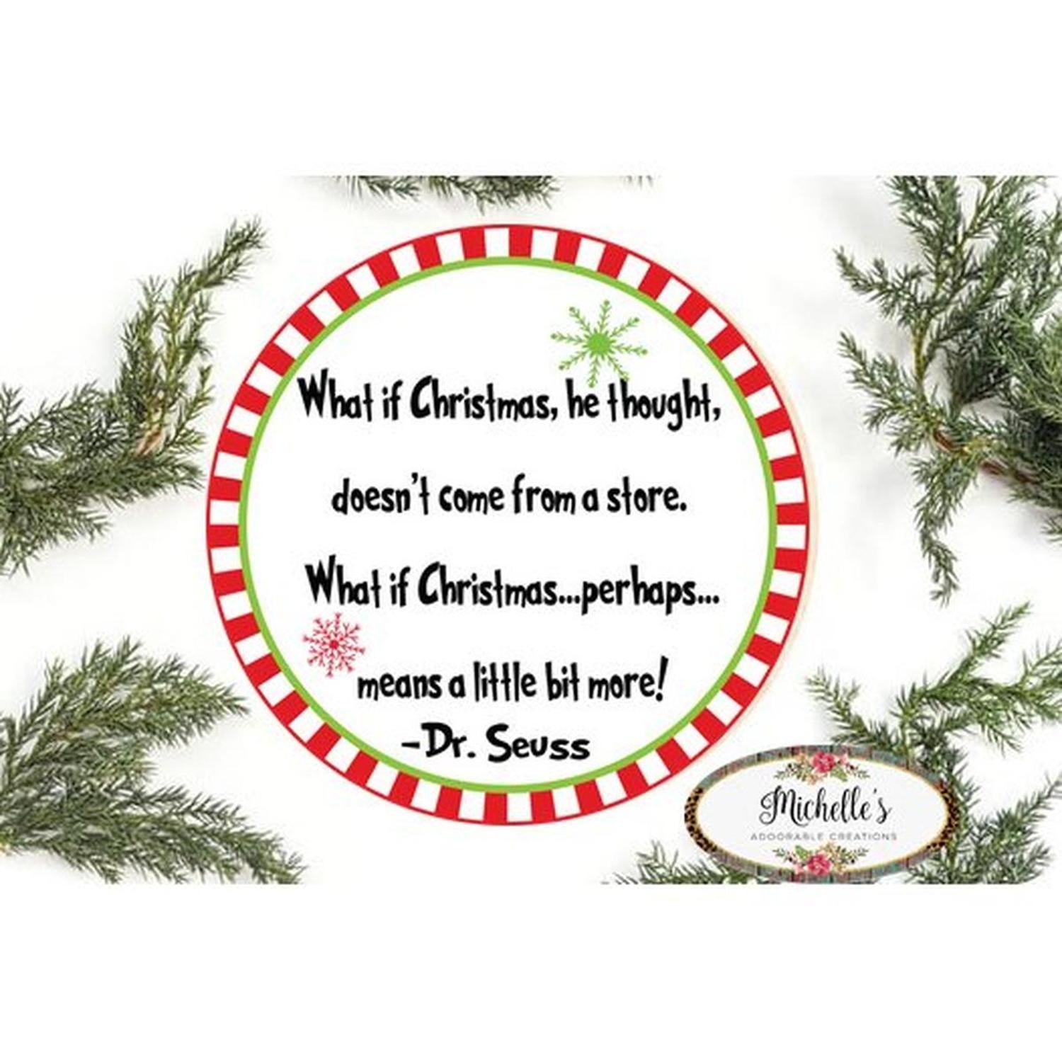 Shop For What If He Thought Christmas Sign - Wreath Enhancement at Michelle's aDOORable Creations