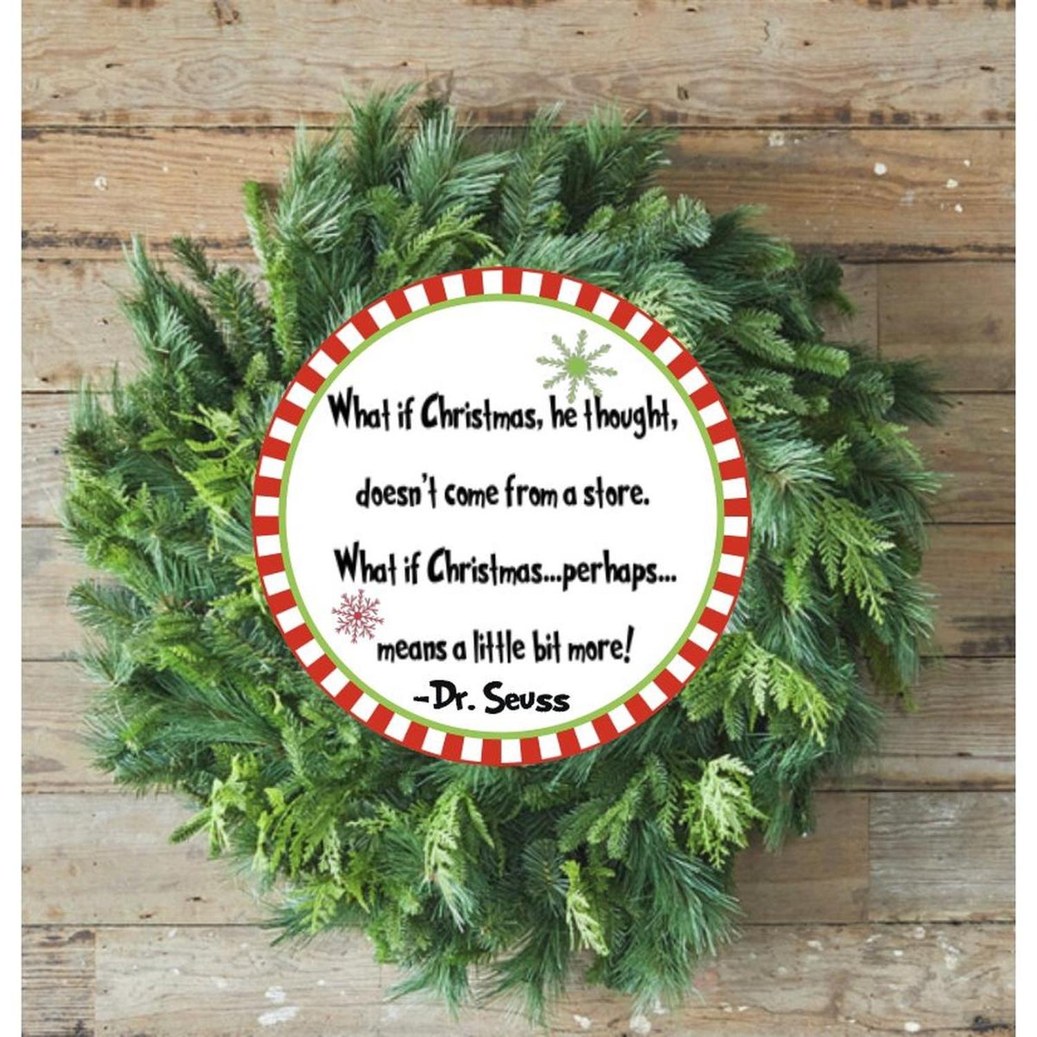 Shop For What If He Thought Christmas Sign - Wreath Enhancement at Michelle's aDOORable Creations