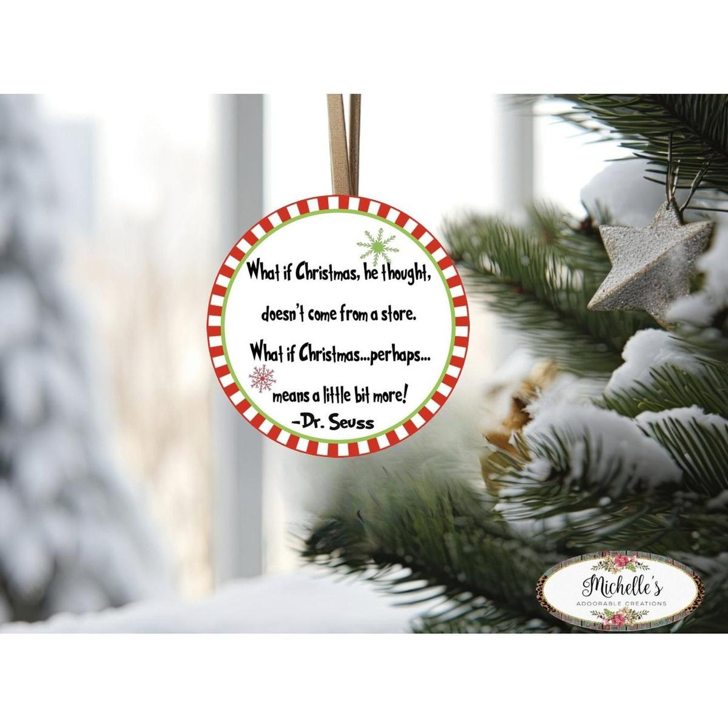 Shop For What If He Thought Christmas Sign - Wreath Enhancement at Michelle's aDOORable Creations