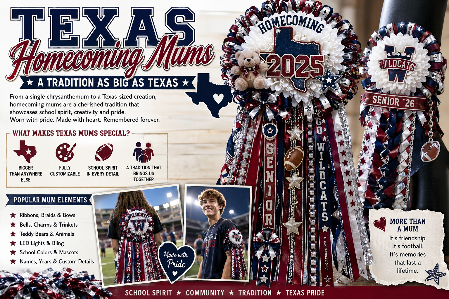Texas Homecoming Mums