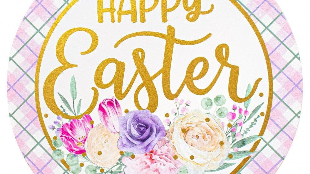 Craftsmanship Meets Celebration: Happy Easter Metal Signs by Michelle's Adoorable Creations - Michelle's aDOORable Creations