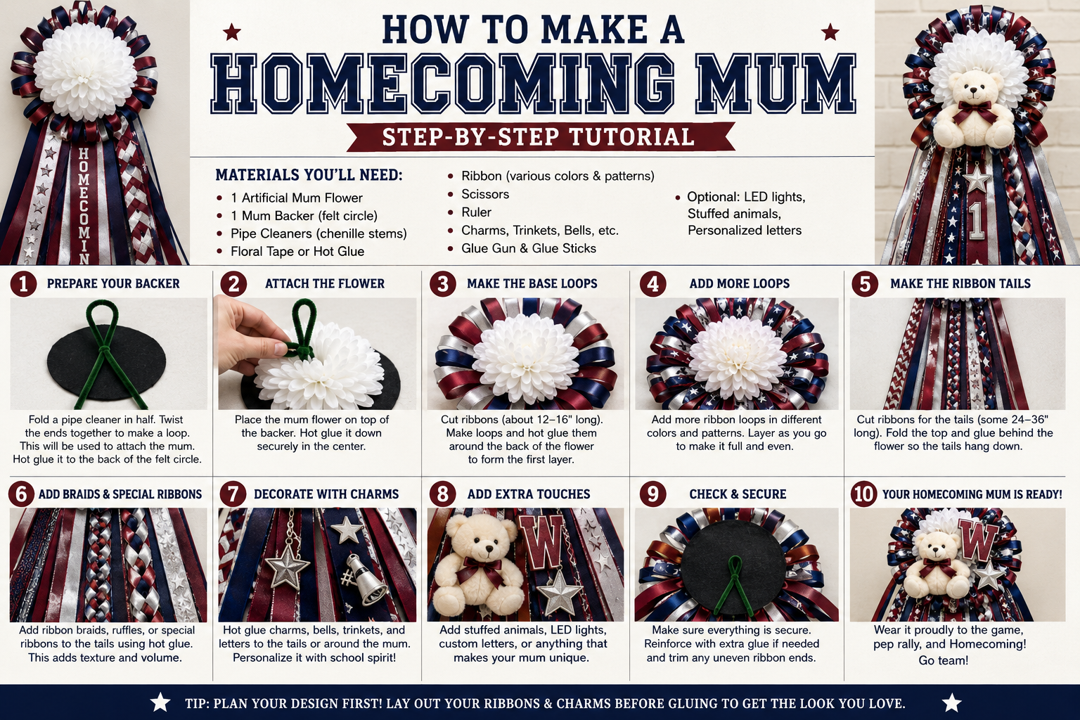 How to Make a Homecoming Mum