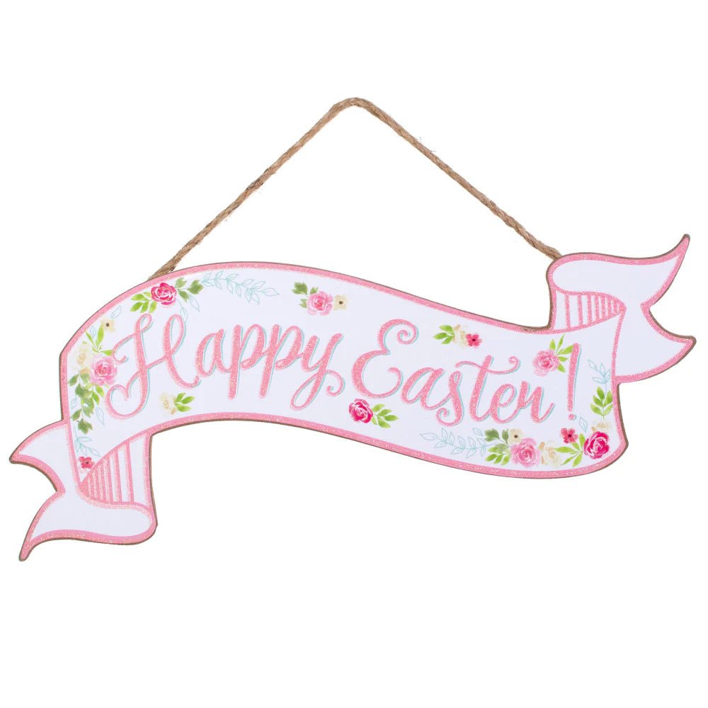 Welcoming Spring: Enhance Your Home with Wooden Happy Easter Banners - Michelle's aDOORable Creations