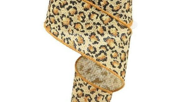 Why Choose Metallic Leopard Print Burlap Ribbon for Gift Wrapping? - Michelle's aDOORable Creations
