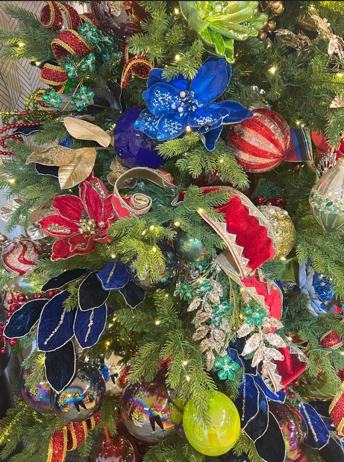 Jewel Tone Christmas Decorations - Michelle's aDOORable Creations