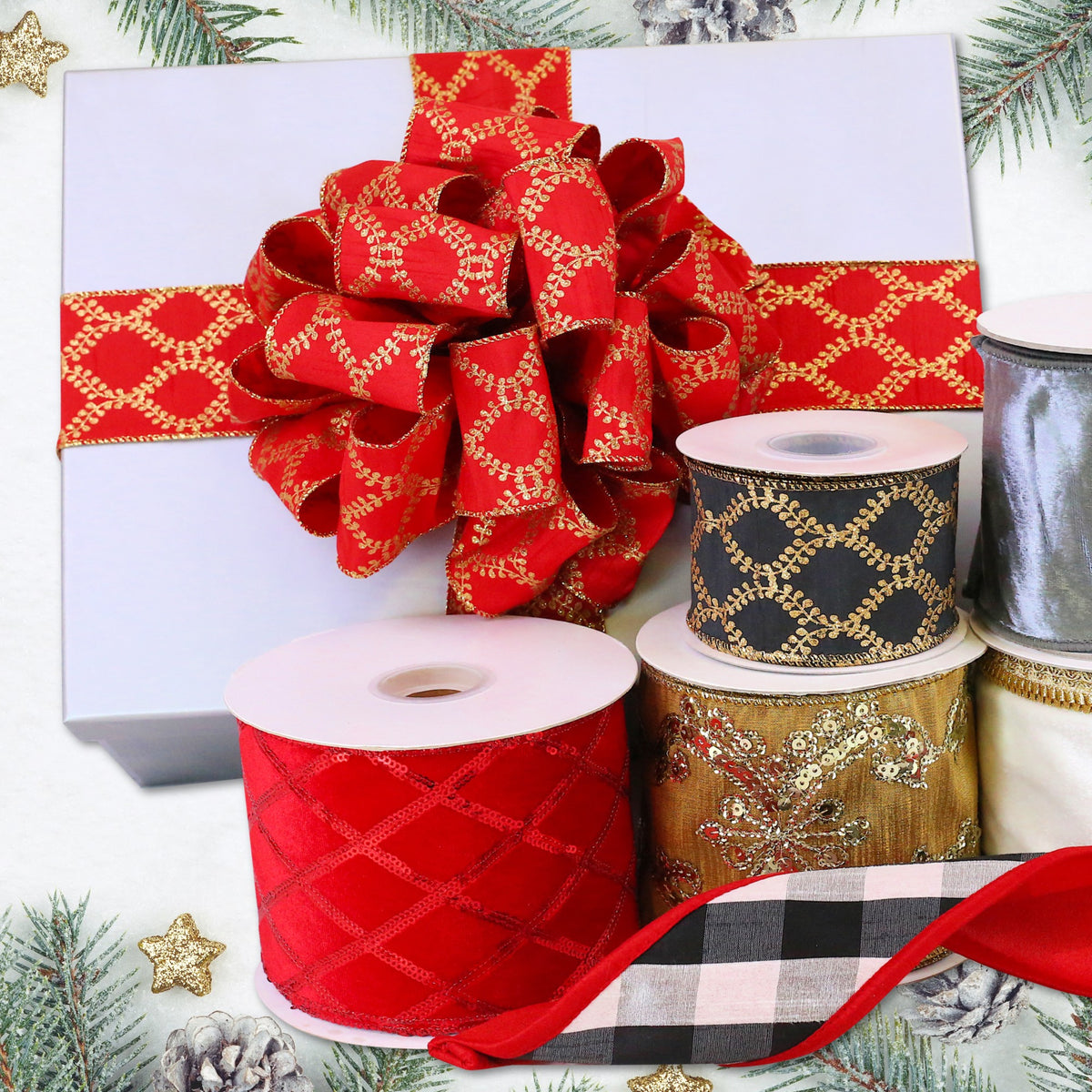 Christmas & Holiday Ribbon - Decorations – Michelle's aDOORable Creations