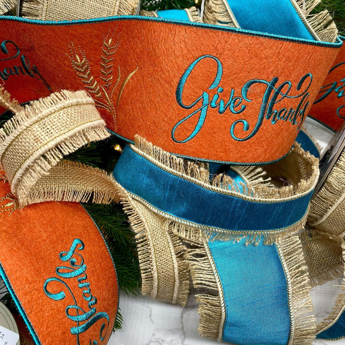 Fall Autumn Wired Ribbon - Wired Ribbon – Michelle's aDOORable Creations