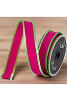 Shop For 1" Accent Cord Ribbon: Hot Pink/Lime (10 Yards) RK533-08