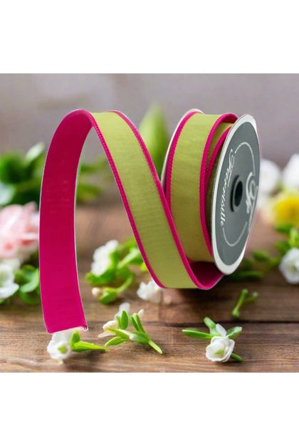 Shop For 1" Accent Cord Ribbon: Lime/Pink (10 Yards) RK364-61